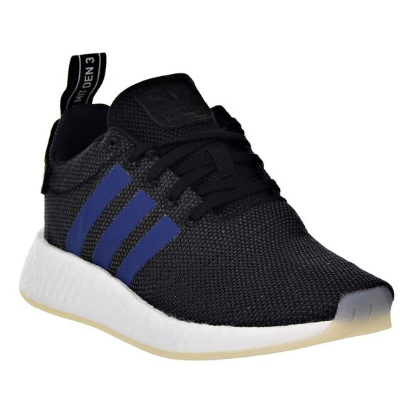 adidas Womens Nmd R2 Casual Sneakers 10 Color Black/Noble Indigo/White - Picture 3 of 5
